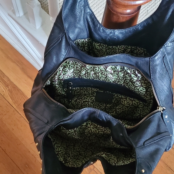 Sigrid Olsen Black soft leather Hobo Bag - Picture 6 of 11